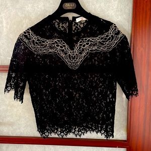 Sandro lace black top